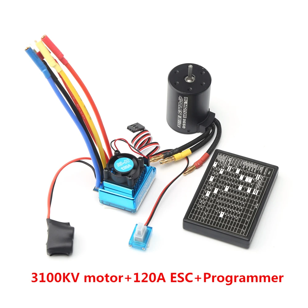3650 3100KV Brushless Motor ESC Programmer Card Set for 1:10 RC Car Boat Brushless ESC Programmer card Combo
3650 3100KV Brushless Motor ESC Programmer Card Set for 1:10 RC Car Boat Brushless ESC Programmer card Combo