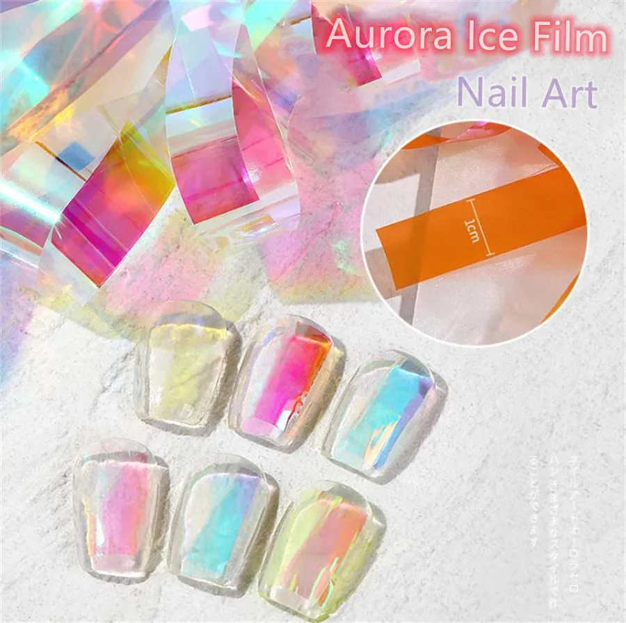 Aurora Nail Foils Shattered Glass Nail Art Marble Holographic Cellophane Paper Nail Sticker Summer Manicure Clear Design
Aurora Nail Foils Shattered Glass Nail Art Marble Holographic Cellophane Paper Nail Sticker Summer Manicure Clear Design