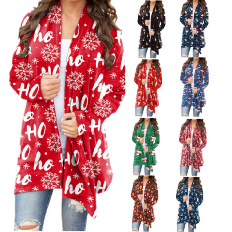 Autumn Winter Women's Plus Size Clothing Christmas Print Casual Long-Sleeved Cardigan S-3XL
Autumn Winter Women's Plus Size Clothing Christmas Print Casual Long-Sleeved Cardigan S-3XL