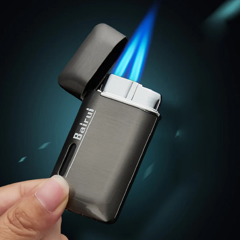 Portable Metal Double Torch Lighters Mini Butane Gas Cigar Cigarette Lighter Outdoor Camping Survival Igniter Gadgets For Men
Portable Metal Double Torch Lighters Mini Butane Gas Cigar Cigarette Lighter Outdoor Camping Survival Igniter Gadgets For Men