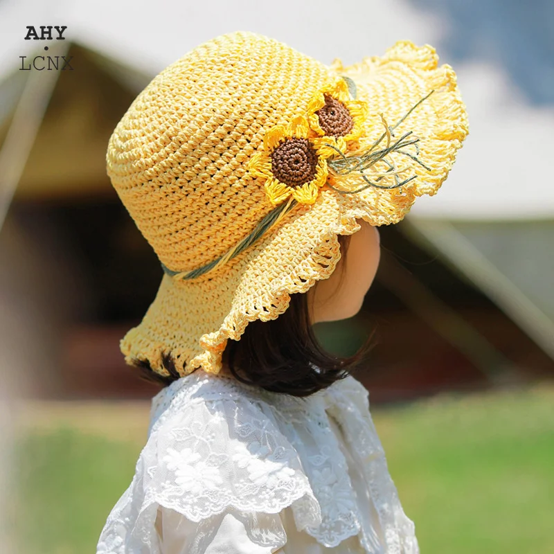 Summer Big Flower Baby Straw Hat Cute Outdoor Beach Sun Cap Girl Fisherman Sun Hat Wide Brim Panama Cap Photography Props
Summer Big Flower Baby Straw Hat Cute Outdoor Beach Sun Cap Girl Fisherman Sun Hat Wide Brim Panama Cap Photography Props