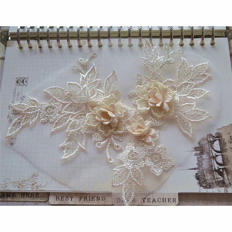 Multicolor Polyester 3D Flower Lace Applique Sewing Flower Patch Bridal Wedding Embroidery Trims Motif Garment Accessories
Multicolor Polyester 3D Flower Lace Applique Sewing Flower Patch Bridal Wedding Embroidery Trims Motif Garment Accessories
