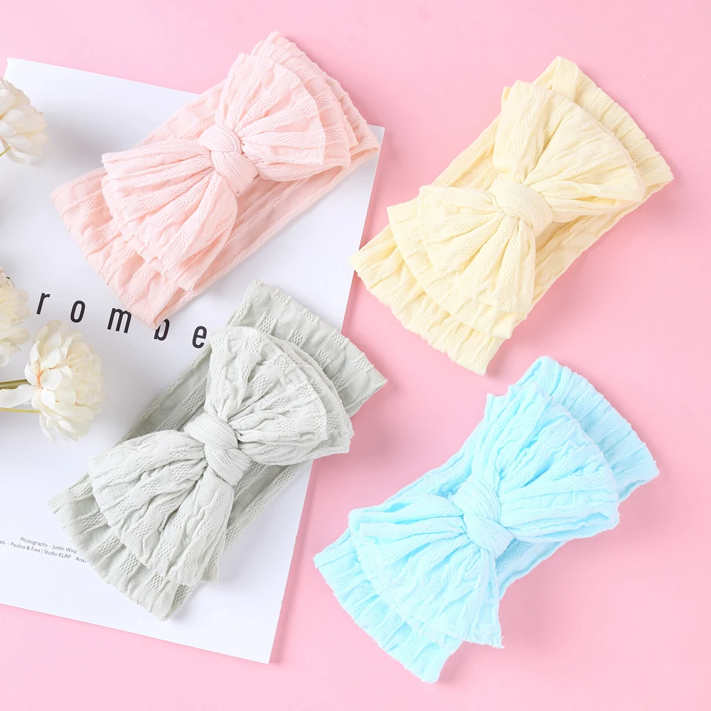 Nylon Headbands For Baby Girls Bow Kids Hair Band For Girl Triple Layer Bowknot Newborn Turban Baby Headband Hair Accessories
Nylon Headbands For Baby Girls Bow Kids Hair Band For Girl Triple Layer Bowknot Newborn Turban Baby Headband Hair Accessories