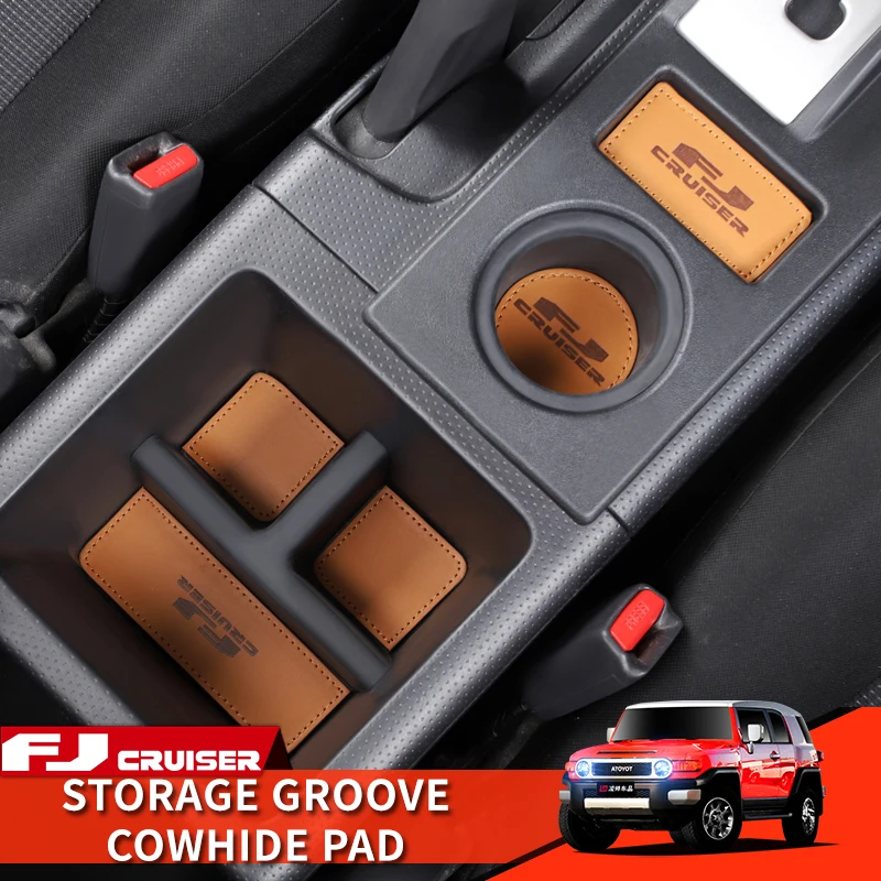 Toyota FJ Cruiser Accessories Interior Modification Door Groove Mat Cowhide Leather Anti-slip Protection Decoration Slot Mat Pad
Toyota FJ Cruiser Accessories Interior Modification Door Groove Mat Cowhide Leather Anti-slip Protection Decoration Slot Mat Pad