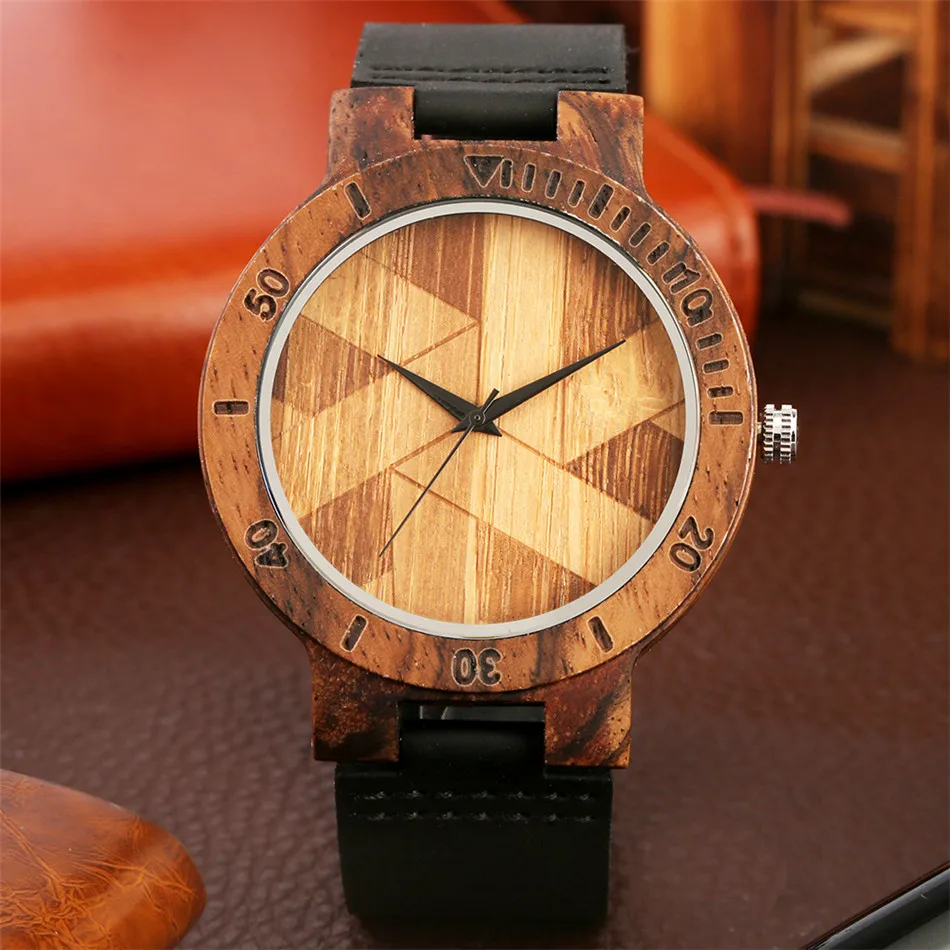 Engraved Irregular Pattern Dial Zebra-wood Watch Men Genuine Leather Wristwatch Unique Casual Male Wooden Timepiece Gifts
Engraved Irregular Pattern Dial Zebra-wood Watch Men Genuine Leather Wristwatch Unique Casual Male Wooden Timepiece Gifts