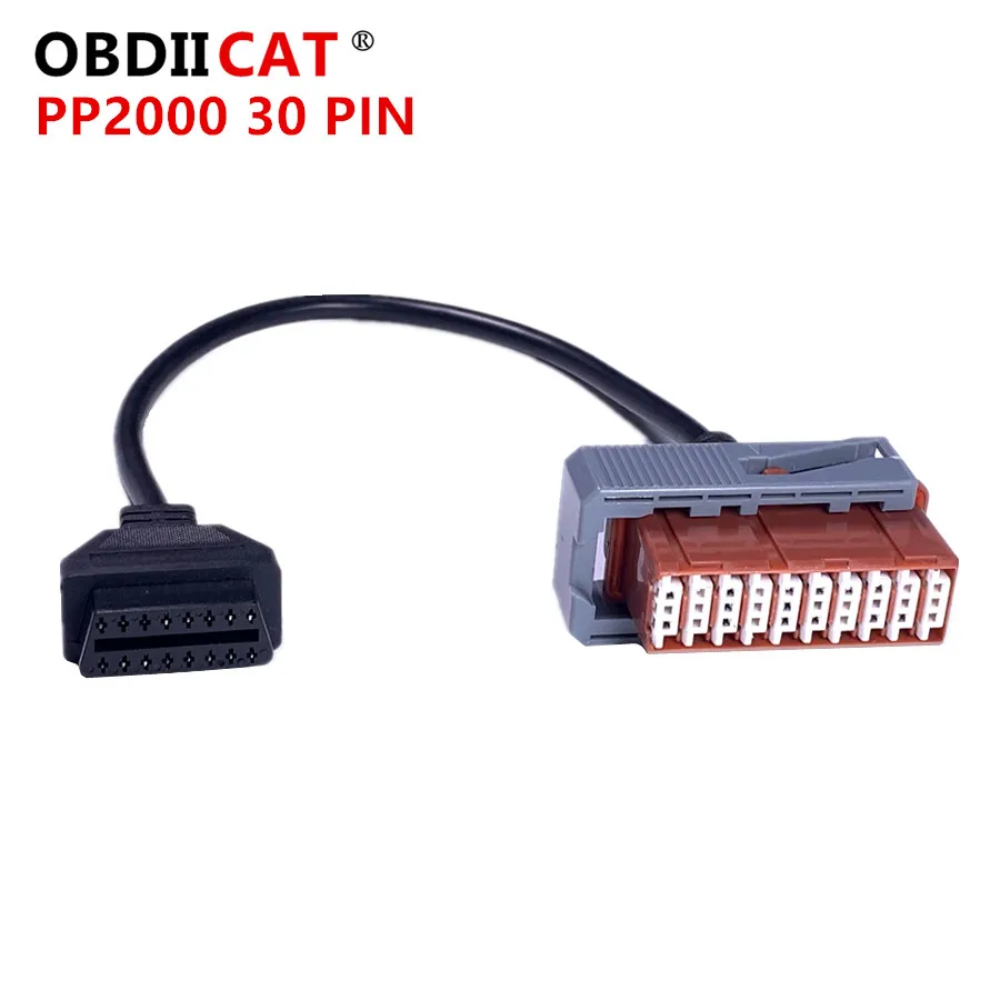

OBDIICAT Top Sale 30PIN Cable To 16pin Diagnostic Tool 30 Pin To 16 pin OBD2 OBDII Female Car cable For Peugot Citron
