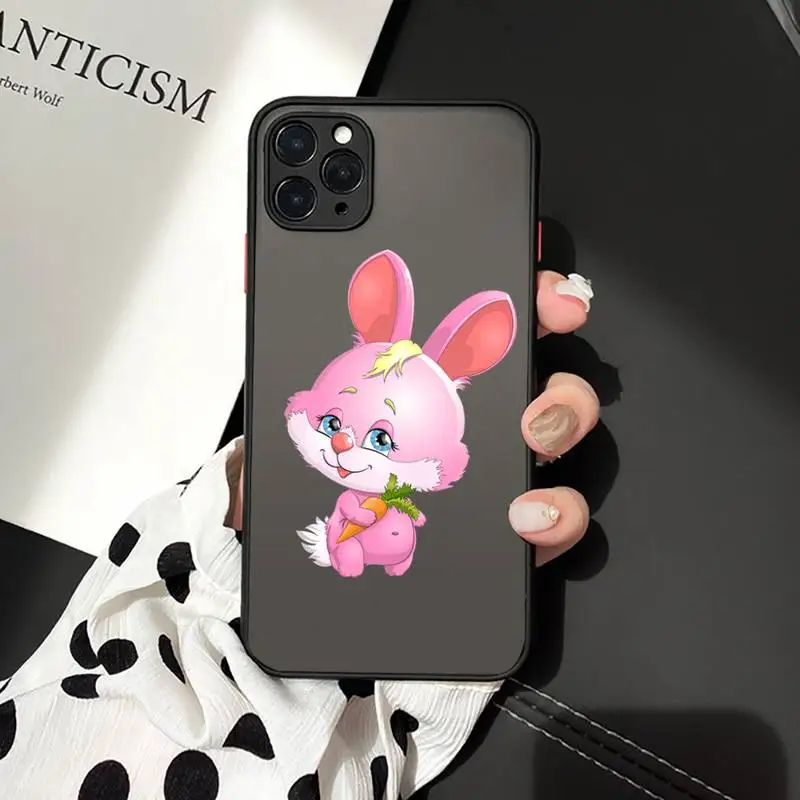 Cute cartoon Rabbit pink heart Phone Cases matte transparent For iphone 7 8 11 12 plus mini x xs xr pro max cover
Cute cartoon Rabbit pink heart Phone Cases matte transparent For iphone 7 8 11 12 plus mini x xs xr pro max cover