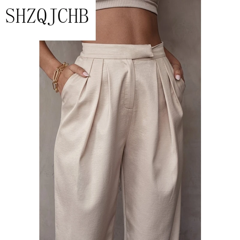 JCHB Women Pants 2021 Spring Summer Fashion Casual Cargo Pants Streetwear Female Solid High Waist Harem Pant Pencil Trousers
JCHB Women Pants 2021 Spring Summer Fashion Casual Cargo Pants Streetwear Female Solid High Waist Harem Pant Pencil Trousers