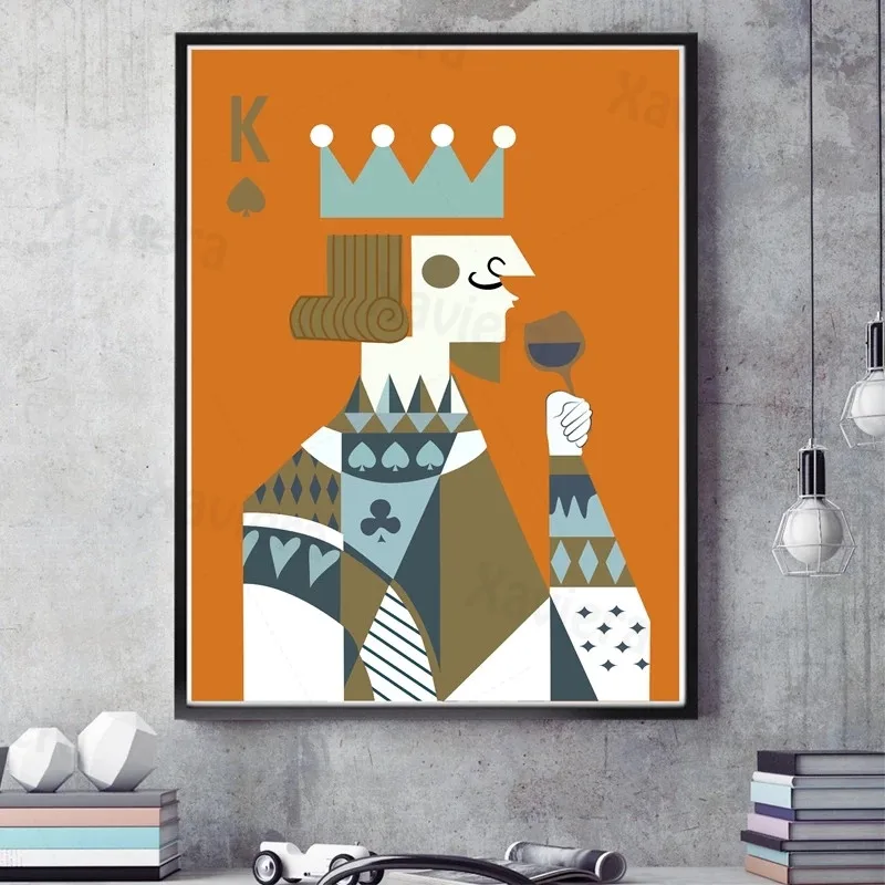 Canvas Art Painting Poker King&Queen Couple Wallpaper Poster Abstract Poker Home Decor Wall Decoration Living Room Bedroom Mural
Canvas Art Painting Poker King&Queen Couple Wallpaper Poster Abstract Poker Home Decor Wall Decoration Living Room Bedroom Mural