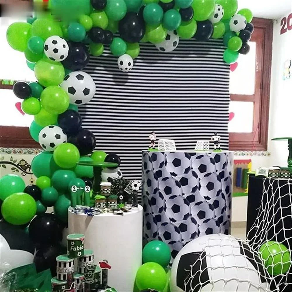 87pcs Soccer Party Balloon Garland Kit 12inch Football Printed Balloons with Srip for Football Party Decoration Air
87pcs Soccer Party Balloon Garland Kit 12inch Football Printed Balloons with Srip for Football Party Decoration Air