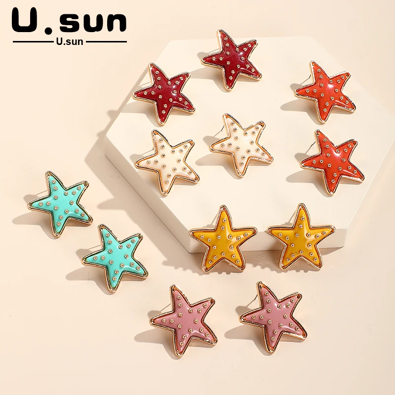 Korean Fashion Star Earrings for Women Jewelry Acrylic Resin Stud Earrings for Female Metal Beads Colorful Earring New Trendy
Korean Fashion Star Earrings for Women Jewelry Acrylic Resin Stud Earrings for Female Metal Beads Colorful Earring New Trendy