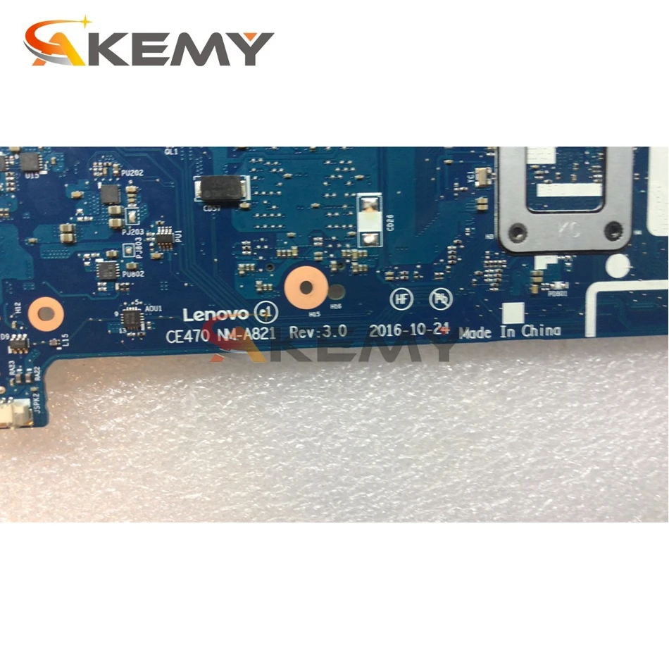 Akemy CE470 NM-A821 Is Suitable For Lenovo Thinkpad E470 E470C Notebook Motherboard CPU I3 6006U DDR4 100% Test Work
Akemy CE470 NM-A821 Is Suitable For Lenovo Thinkpad E470 E470C Notebook Motherboard CPU I3 6006U DDR4 100% Test Work
