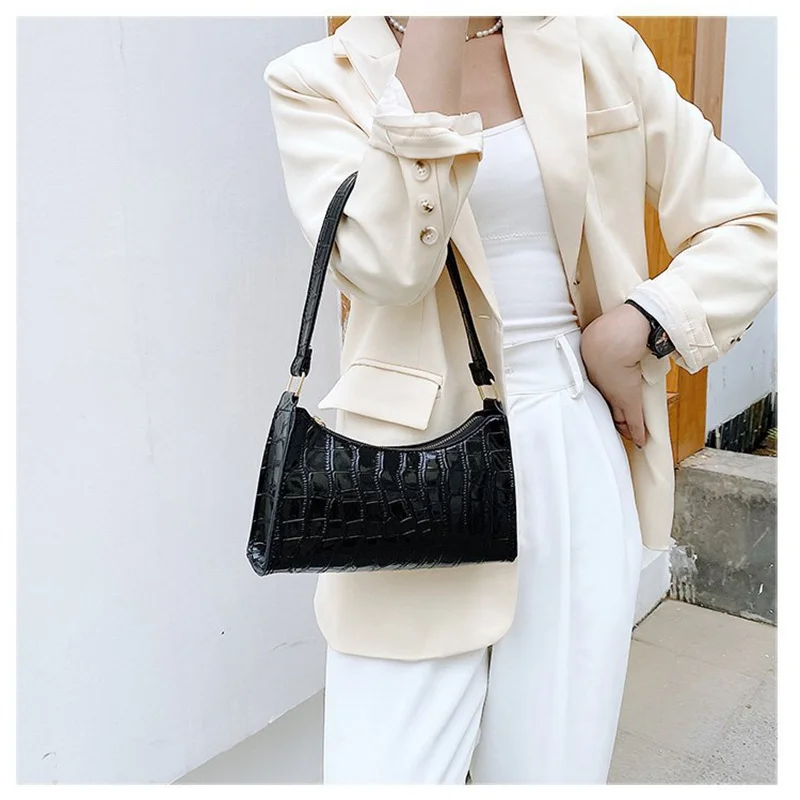 Top Quality Fashion Exquisite Shopping Tote Bag Luxury Handbags Crocodile Pattern Leather Shoulder Crossbody Bags for Women 2021
Top Quality Fashion Exquisite Shopping Tote Bag Luxury Handbags Crocodile Pattern Leather Shoulder Crossbody Bags for Women 2021