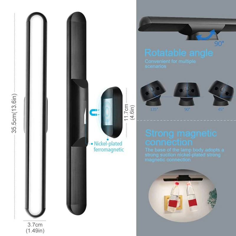 Dimmable Press Remote Control Light Bar,1800MAh Battery and Stick Magnet Mount,for Reading,Closet,Cabinet,Makeup Mirror
Dimmable Press Remote Control Light Bar,1800MAh Battery and Stick Magnet Mount,for Reading,Closet,Cabinet,Makeup Mirror