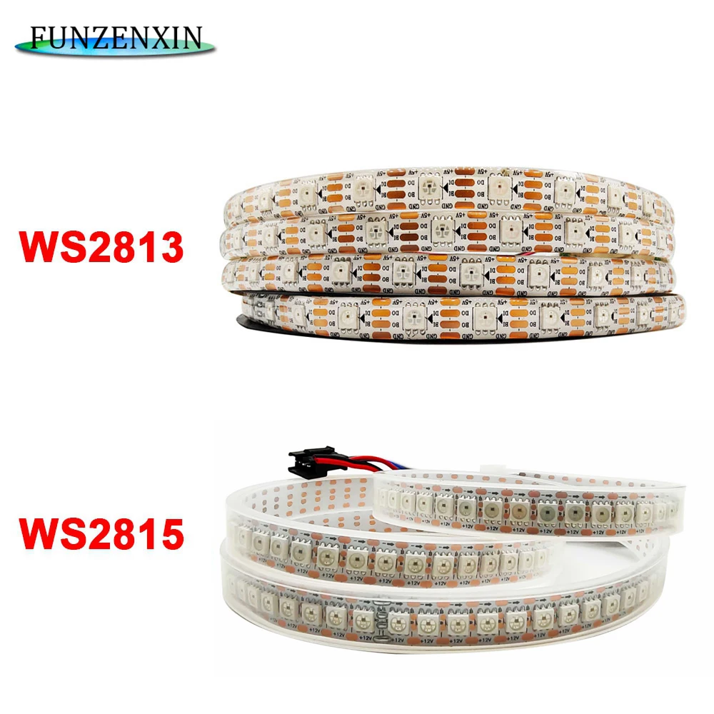 WS2815 WS2813 (Обновлено WS2812B) пиксели RGB Светодиодная лента индивидуальная Адресуемая Светодиодная лампа двойной сигнал IP65 30/60/144 светодиодов/м
WS2815 WS2813 (Обновлено WS2812B) пиксели RGB Светодиодная лента индивидуальная Адресуемая Светодиодная лампа двойной сигнал IP65 30/60/144 светодиодов/м