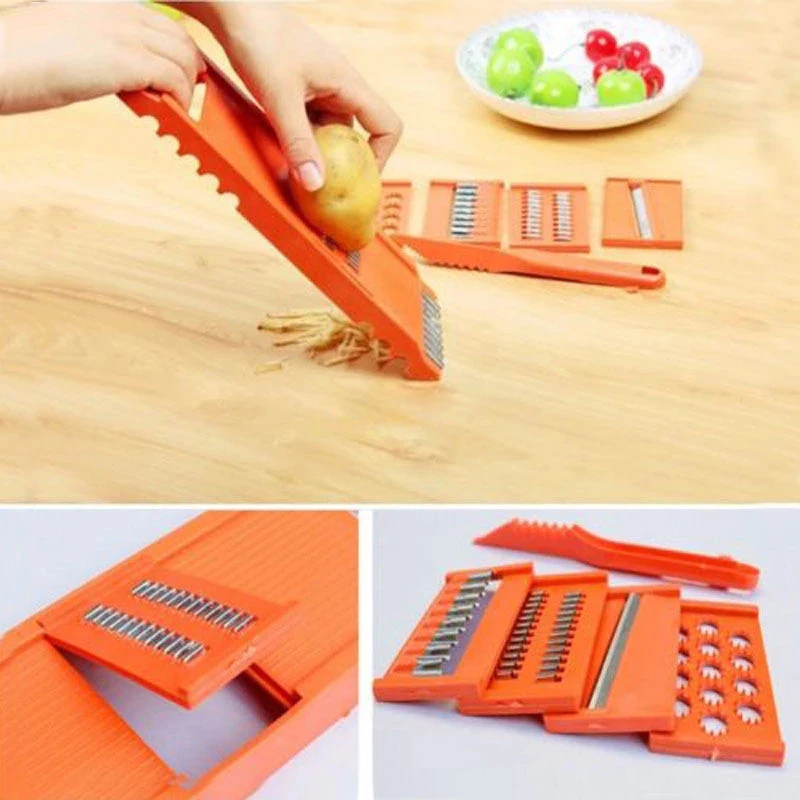 7pcs/set Vegetable Fruit Potato Slicer Peeler Cutter Chopper Grater Vegetable Cutter Kitchen Accessories Creative Practical Tool
7pcs/set Vegetable Fruit Potato Slicer Peeler Cutter Chopper Grater Vegetable Cutter Kitchen Accessories Creative Practical Tool