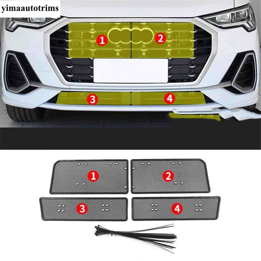 Car Front Grille Insect Screening Insert Mesh Protection Net Cover Trim Accessories Exterior Kit For Audi Q3 2019 2020 2021
Car Front Grille Insect Screening Insert Mesh Protection Net Cover Trim Accessories Exterior Kit For Audi Q3 2019 2020 2021