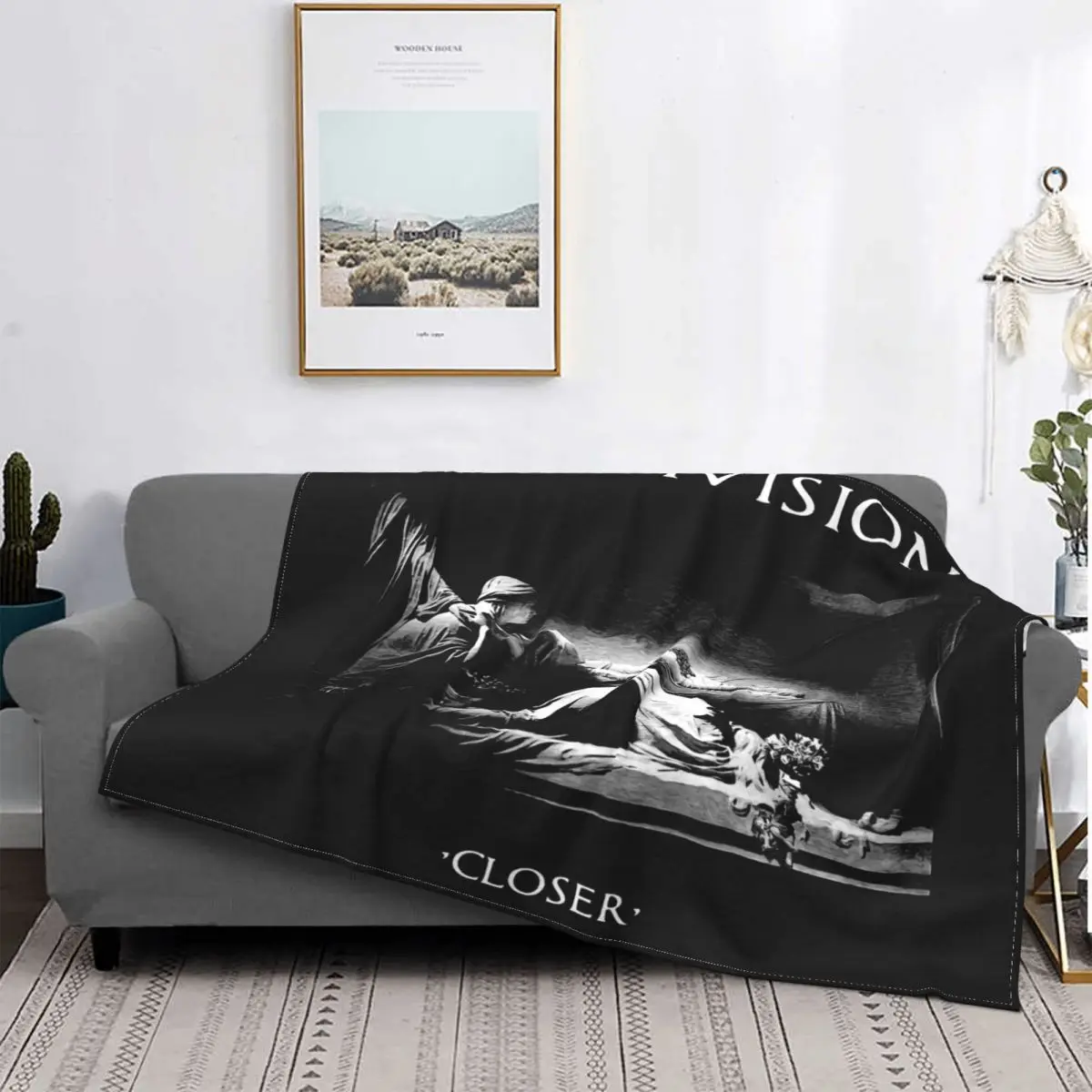 Joy Division-Manta a cuadros de algodón y lino, colcha para cama, sofa, muselina, color negro
Joy Division-Manta a cuadros de algodón y lino, colcha para cama, sofa, muselina, color negro