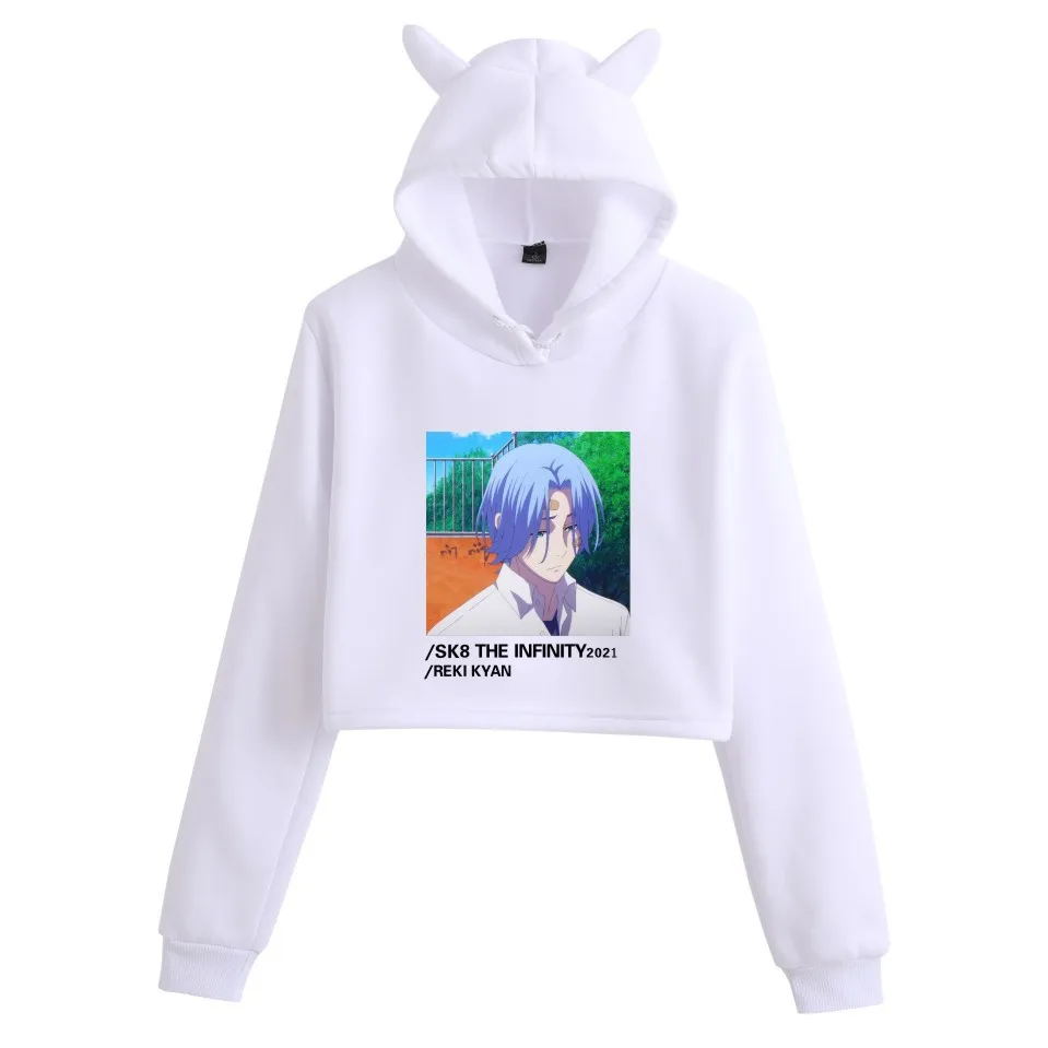Popular Anime Sk8 The Infinity Character Print Hoodie Girls Bare Umbilical Cat Ears Women's Pullover Tops Harajuku Sweatshirt
Popular Anime Sk8 The Infinity Character Print Hoodie Girls Bare Umbilical Cat Ears Women's Pullover Tops Harajuku Sweatshirt