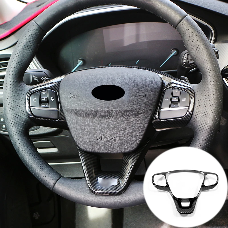 ABS для Ford Fiesta MK8 2017 2018 аксессуары автомобиля сиамский руль отделка кнопки