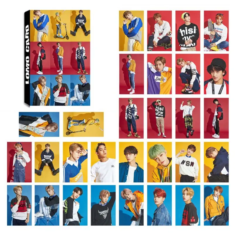 Фотокарточки 30 шт./компл. KPOP NCT127 NCT U, плакаты ЛОМО, самодельные бумажные HD фотокарточки, поклонники подарочной коллекции
Фотокарточки 30 шт./компл. KPOP NCT127 NCT U, плакаты ЛОМО, самодельные бумажные HD фотокарточки, поклонники подарочной коллекции