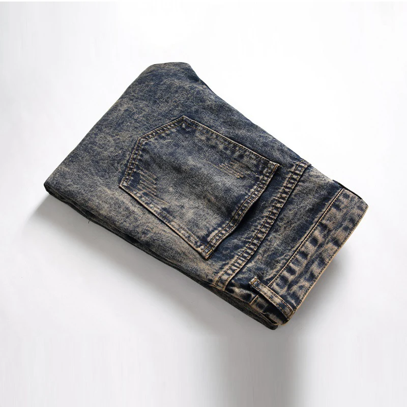 Cross Border Foreign Trade 2021 Nostalgic Jeans Men's Foreign Trade Sticking Cloth Hole Personalized Men's Fashion Pants
Cross Border Foreign Trade 2021 Nostalgic Jeans Men's Foreign Trade Sticking Cloth Hole Personalized Men's Fashion Pants