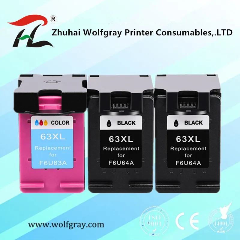 63XL Ink Cartridge Compatible for hp 63 XL for hp63 for Deskjet 1110 2130 2131 2132 3630 4250 5220 5230 5232 5252
63XL Ink Cartridge Compatible for hp 63 XL for hp63 for Deskjet 1110 2130 2131 2132 3630 4250 5220 5230 5232 5252