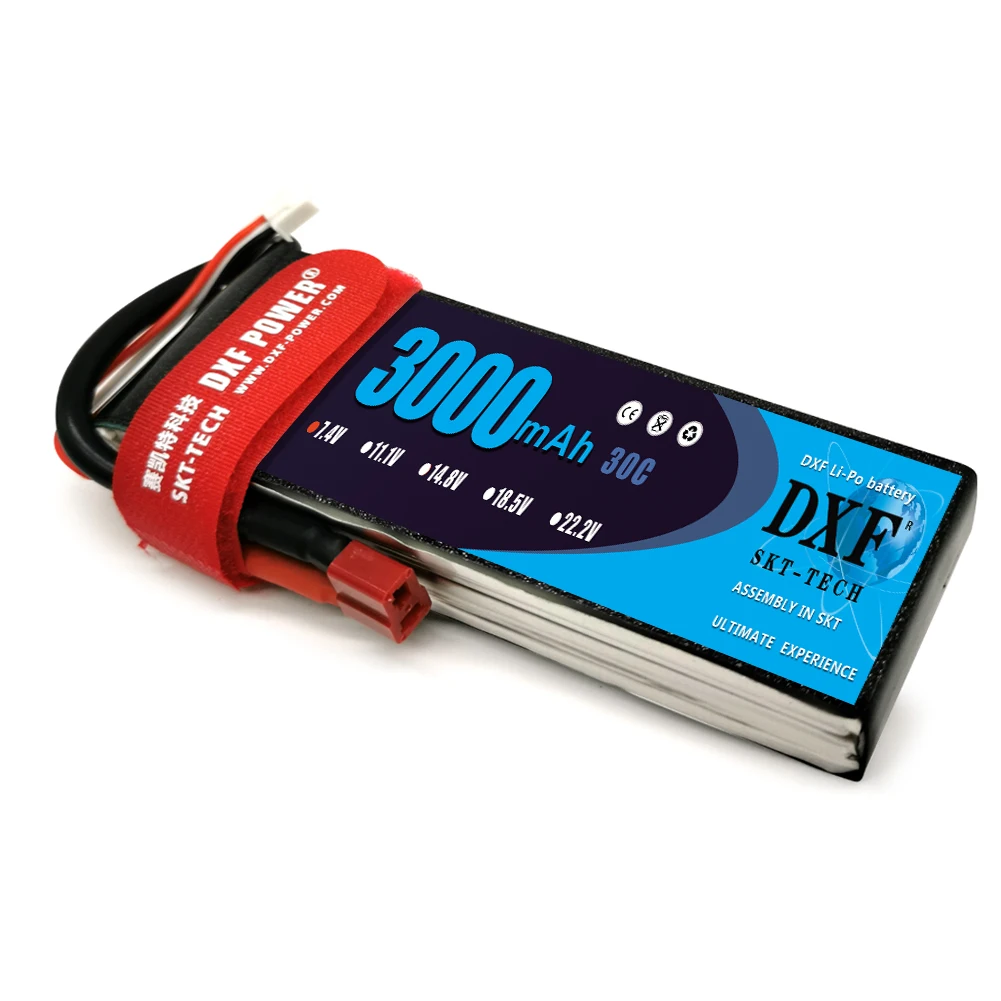 DXF 3000mAh 7.4V 30C-60C Lipo battery 2S XT60/DEANS/XT90/EC5 For AKKU Drone FPV Truck four axi Helicopter RC Car Airplane
DXF 3000mAh 7.4V 30C-60C Lipo battery 2S XT60/DEANS/XT90/EC5 For AKKU Drone FPV Truck four axi Helicopter RC Car Airplane