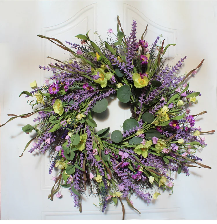 Spring lavender wreath door decoration wall decoration wedding Halloween Christmas decoration home decor
Spring lavender wreath door decoration wall decoration wedding Halloween Christmas decoration home decor