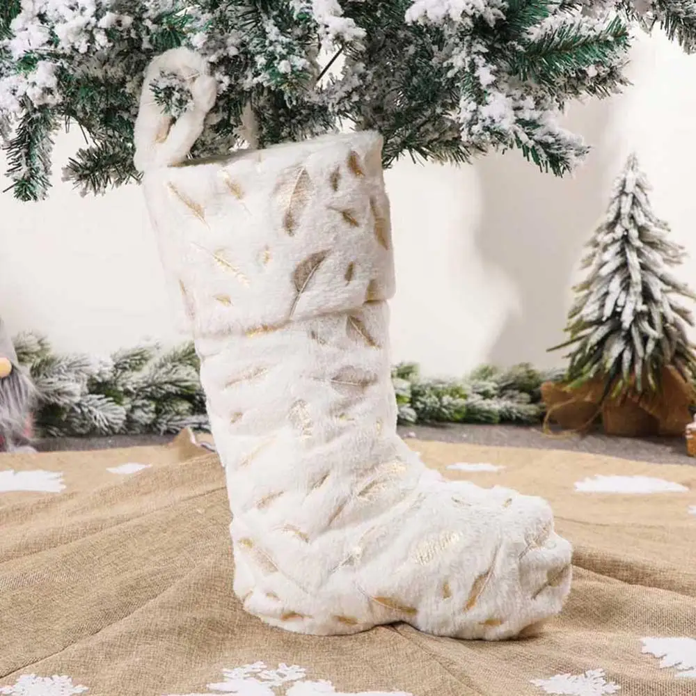 Christmas Bag White Plush Hanging Christmas Stocking Gift Bag Home Party Decoration Ornament
Christmas Bag White Plush Hanging Christmas Stocking Gift Bag Home Party Decoration Ornament