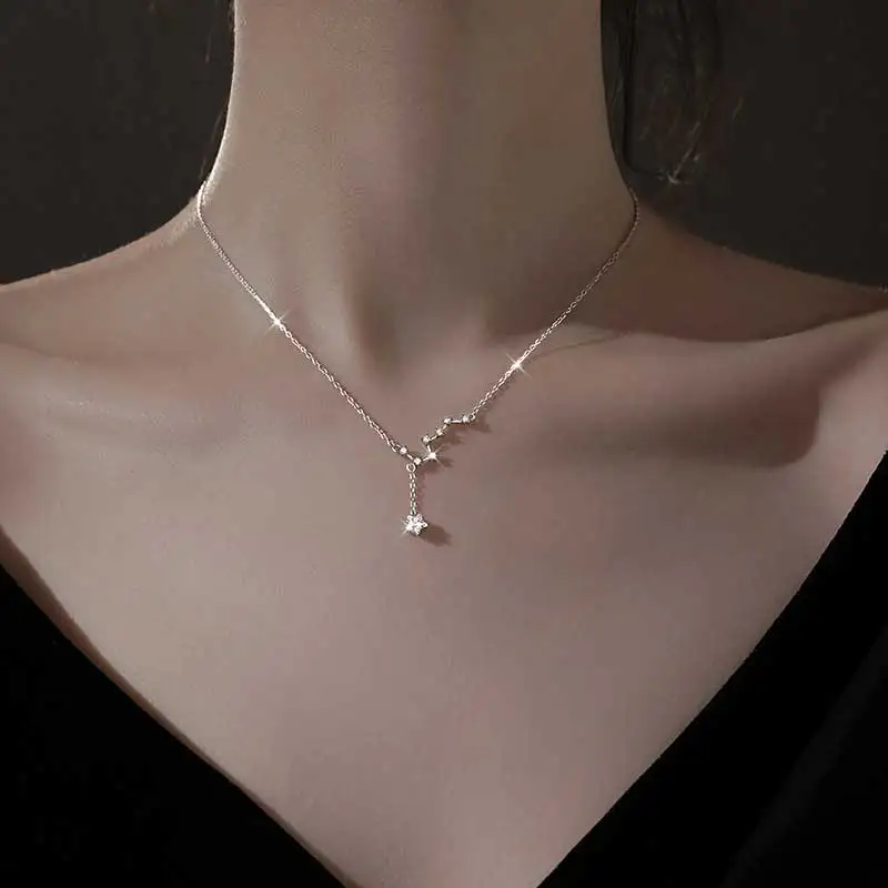 Xiaoboacc S925 Silver Big Dipper Pendant Necklace for Women Neck Chains Chokers Engagement Gift Jwewlry 2021 Christmes New Yearl
Xiaoboacc S925 Silver Big Dipper Pendant Necklace for Women Neck Chains Chokers Engagement Gift Jwewlry 2021 Christmes New Yearl