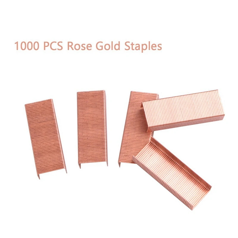 2 Set Office Accessories: 1 Set Binder Clips Paper Clips with Box & 1 Set Rose Gold Desktop Stapler 
2 Set Office Accessories: 1 Set Binder Clips Paper Clips with Box & 1 Set Rose Gold Desktop Stapler