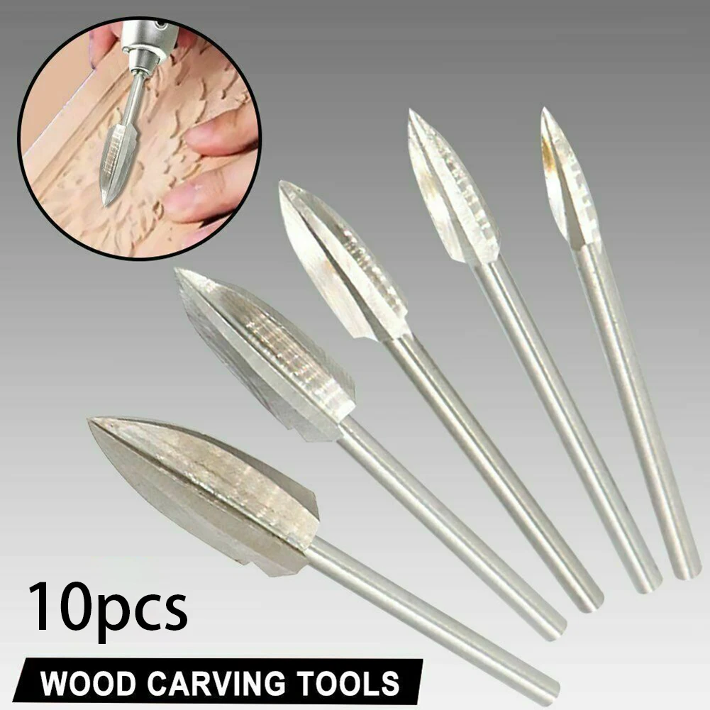 10 Pcs Milling Cutter Set Engraving Drill Bit Kit Wood Root Carving Tools For Woodworking Power Tool Accessories Parts
10 Pcs Milling Cutter Set Engraving Drill Bit Kit Wood Root Carving Tools For Woodworking Power Tool Accessories Parts