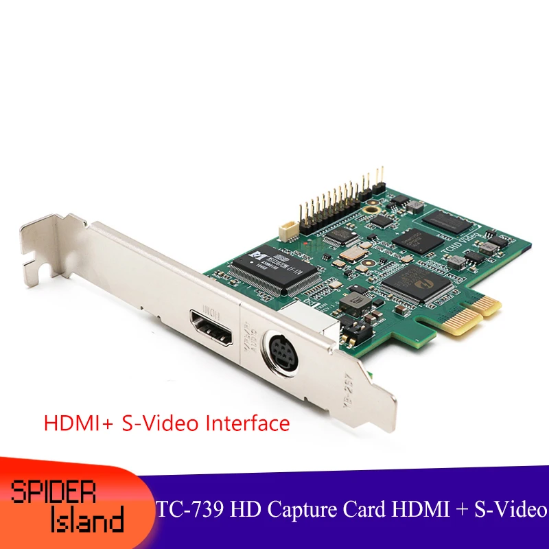 

New Arrival HD Capture Card H-D-M-I PCIe PCI-e Game Live Medical Video S-Video 1080P 60FPS Capture Card free DHL / EMS