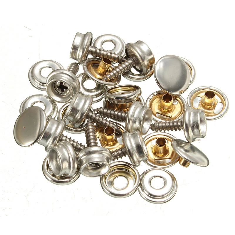 Set Snap Fasteners 30pcs Button Clothing Leathers Repair Kit Rivet Canvas Car Hoods
Set Snap Fasteners 30pcs Button Clothing Leathers Repair Kit Rivet Canvas Car Hoods