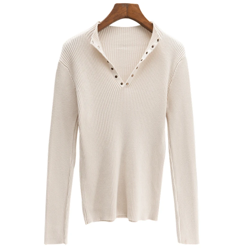 Western Style Inner Wear Base V-neck Sweater
Western Style Inner Wear Base V-neck Sweater