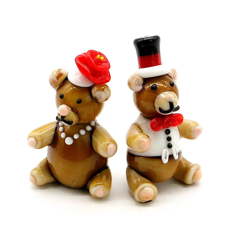 Mini Murano Glass Bear Figurines Crafts Ornaments Japanese Style Cartoon Animals Cute Vivid Gifts For Kids Room Decor Collection
Mini Murano Glass Bear Figurines Crafts Ornaments Japanese Style Cartoon Animals Cute Vivid Gifts For Kids Room Decor Collection