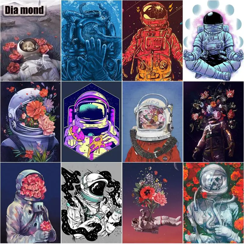 5D Diamond Painting Astronaut Full Round Space Landscape Diamond Embroidery Flower Mosaic DIY Cross Stitch Home Decoration
5D Diamond Painting Astronaut Full Round Space Landscape Diamond Embroidery Flower Mosaic DIY Cross Stitch Home Decoration