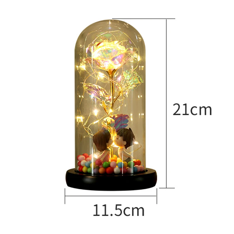 Colorful Artificial Flower Led Lamp Glass Cover Flower Decoration Valentine's Day Galaxy Flower Gift BV789
Colorful Artificial Flower Led Lamp Glass Cover Flower Decoration Valentine's Day Galaxy Flower Gift BV789