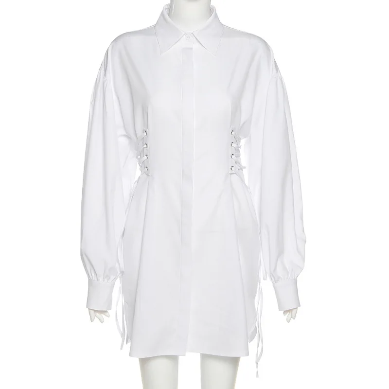 Temperament Minimalism Strapped Lapel Shirt Dress Women Office Lady Pleated Dresses 2021 Spring Chic Casual Streetwear Female
Temperament Minimalism Strapped Lapel Shirt Dress Women Office Lady Pleated Dresses 2021 Spring Chic Casual Streetwear Female