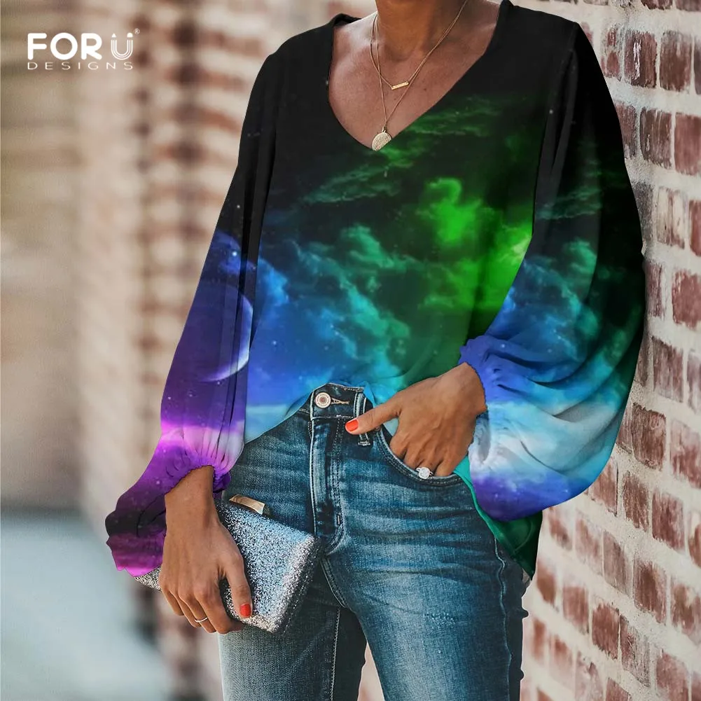 Женская блузка с длинным рукавом FORUDESIGNS, повседневная, весенне-летняя, свободная
Женская блузка с длинным рукавом FORUDESIGNS, повседневная, весенне-летняя, свободная