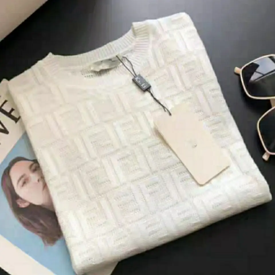 Summer new lettered hollowed out sweater Pullover casual blouse ice silk round neck thin short sleeve
Summer new lettered hollowed out sweater Pullover casual blouse ice silk round neck thin short sleeve