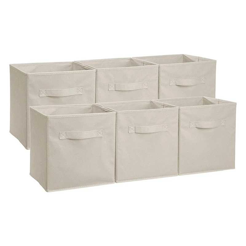 Set of 6 Collapsible Non-Woven Storage Box Household Clothes Finishing Storage Box Organizer with Handles
Set of 6 Collapsible Non-Woven Storage Box Household Clothes Finishing Storage Box Organizer with Handles