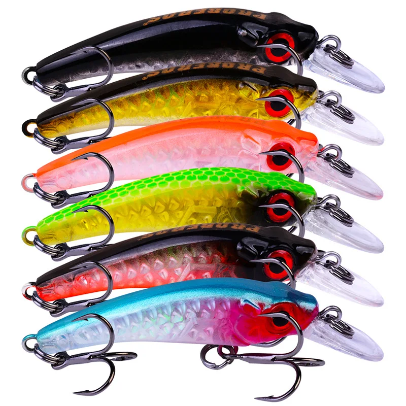 1pcs 60mm/3.5g Fishing bait Sea fishing Plastic hard bait Long-distance simulation fish fake bait Hook
1pcs 60mm/3.5g Fishing bait Sea fishing Plastic hard bait Long-distance simulation fish fake bait Hook