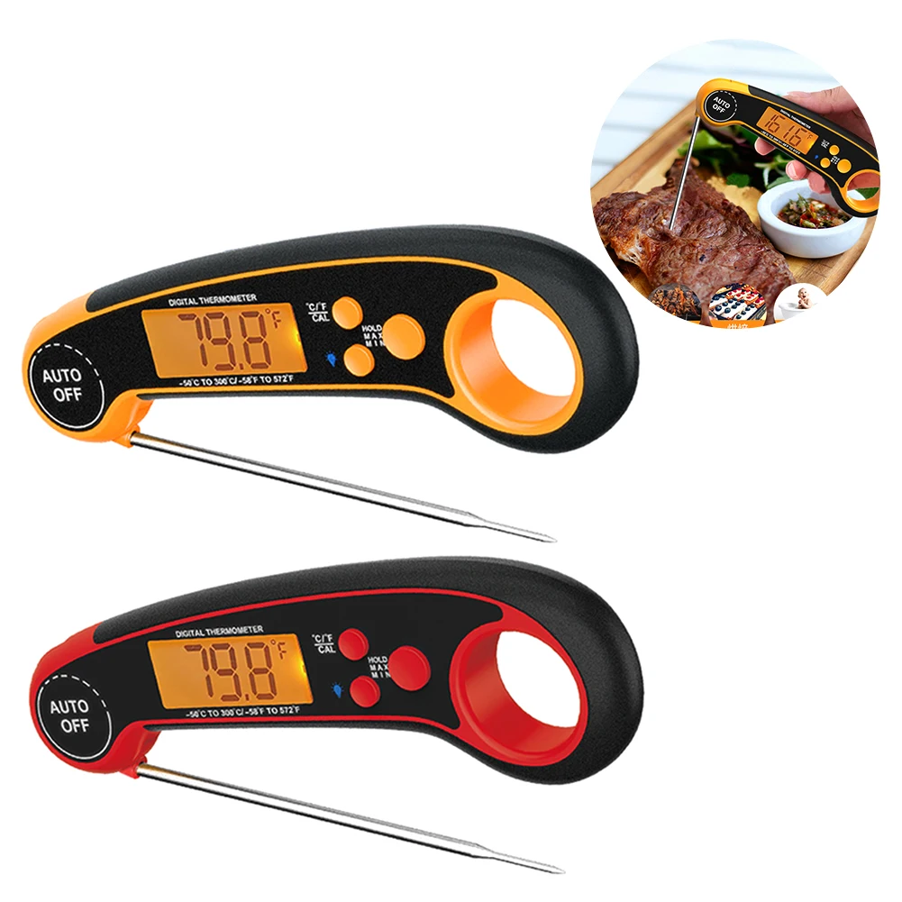 Digital Display 3S Ultra Fast Waterproof Food Thermometer With Backlight Calibration Magnetic Foldable Probe Battery Powered BBQ
Digital Display 3S Ultra Fast Waterproof Food Thermometer With Backlight Calibration Magnetic Foldable Probe Battery Powered BBQ