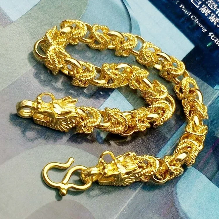 Personality Gold Leading Bracelet Men's and Women's Hip Hop Bracelet Motorcycle Party Jewelry Accessories Birthday Gift
Personality Gold Leading Bracelet Men's and Women's Hip Hop Bracelet Motorcycle Party Jewelry Accessories Birthday Gift