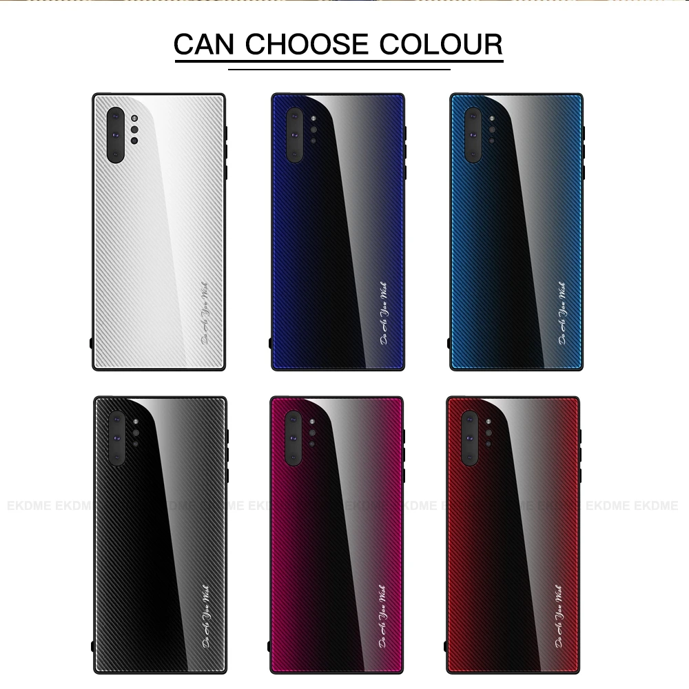 Текстурный чехол из закаленного стекла для Samsung Galaxy Note10 Pro Note 8 9 A10 A20 A30 A50 A70 A80 A90