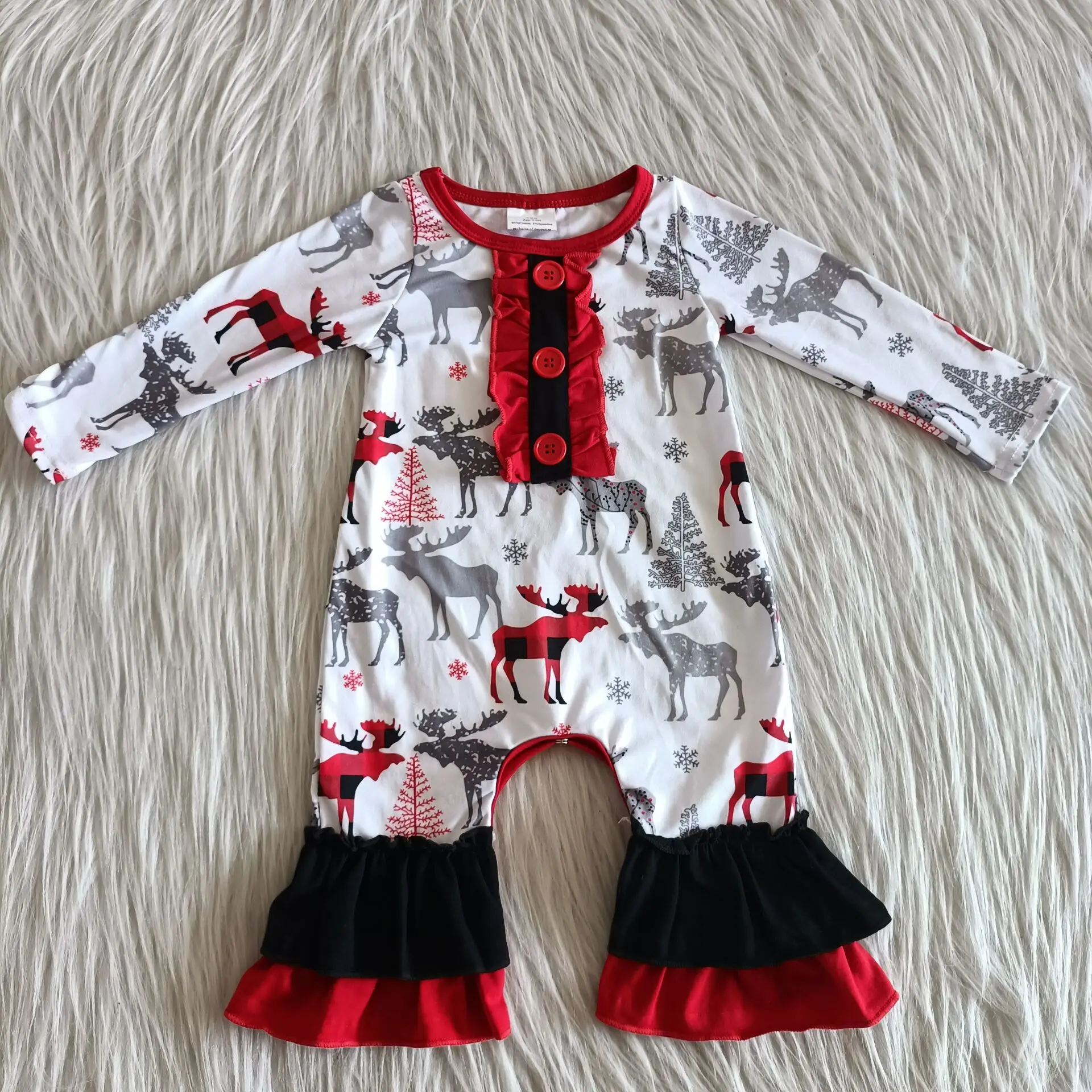 Newborn Jumpsuit Deer Print Autumn Baby Girls Long Sleeves Rompers Baby Clothes For Outfits Infant Wear Christmas
Newborn Jumpsuit Deer Print Autumn Baby Girls Long Sleeves Rompers Baby Clothes For Outfits Infant Wear Christmas