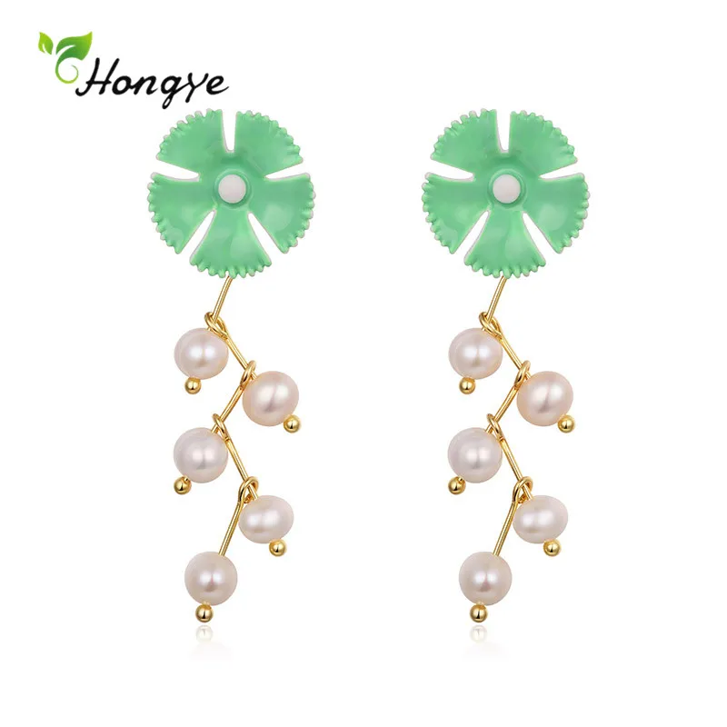 Hongye 2020 New Multi-Pearl Drop Earrings for Women Long Metal Green Pink Leaf Fashion Party Daily Gifts Jewelry Brincos
Hongye 2020 New Multi-Pearl Drop Earrings for Women Long Metal Green Pink Leaf Fashion Party Daily Gifts Jewelry Brincos