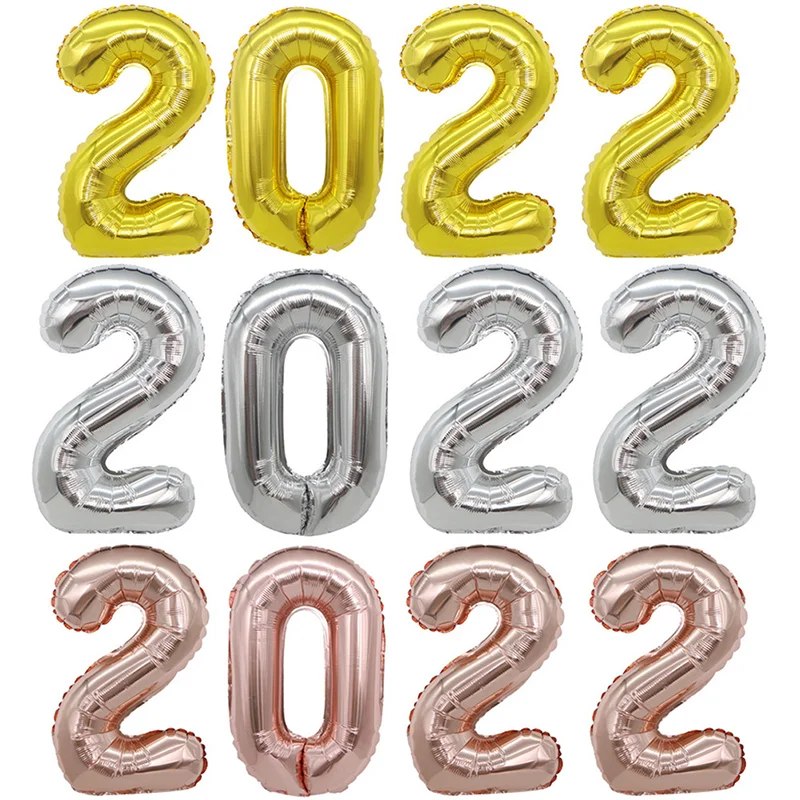 16 Inches 2022 Foil Balloon Happy New Year Merry Christmas Eve Party Decorations For Home Party House Decoration
16 Inches 2022 Foil Balloon Happy New Year Merry Christmas Eve Party Decorations For Home Party House Decoration